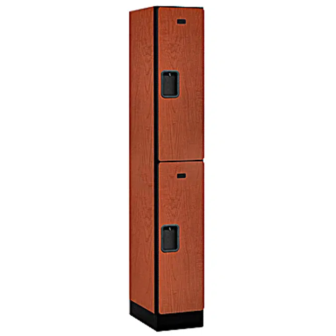 32000 Series Designer Wood Lockers - Double Tier - 1 Wide