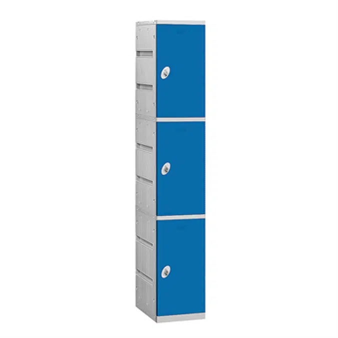 93000 Series Plastic Lockers - Triple Tier - 1 Wide