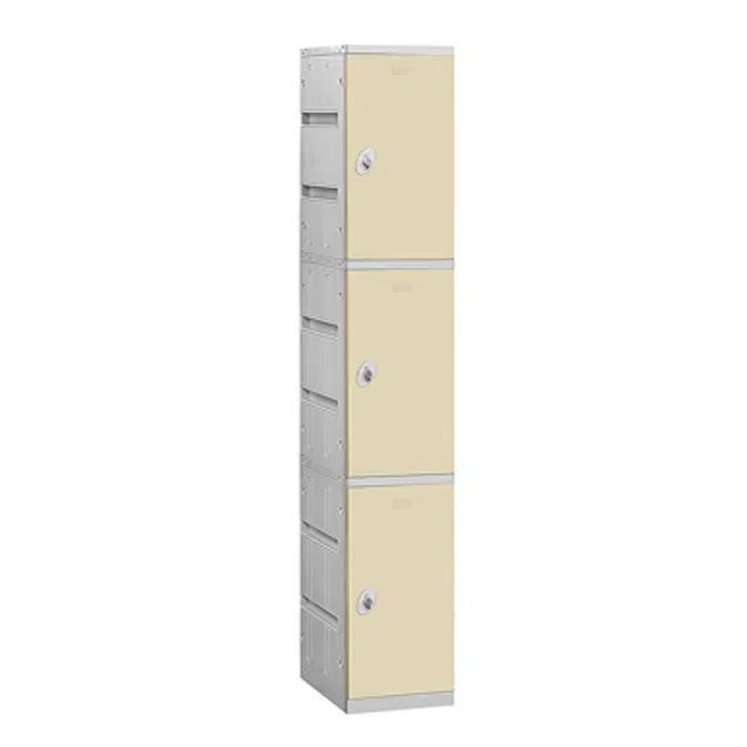 93000 Series Plastic Lockers - Triple Tier - 1 Wide