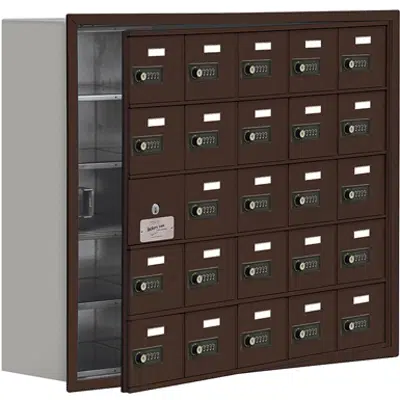 Image for 19100 Series Cell Phone Lockers-Recessed Mounted-5 Door High Units-8 Inch Deep Compartments