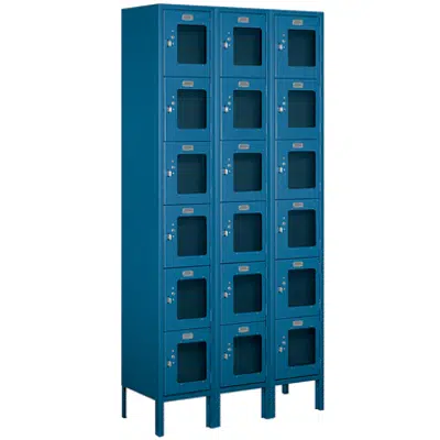Image for S-65000 S-66000 Series See-Through Metal Lockers  - Box Style - 3 Wide