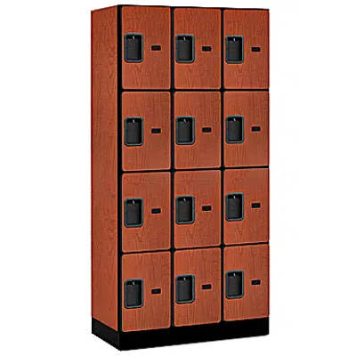 Image for 34000 Series Designer Wood Lockers - Four Tier - 3 Wide
