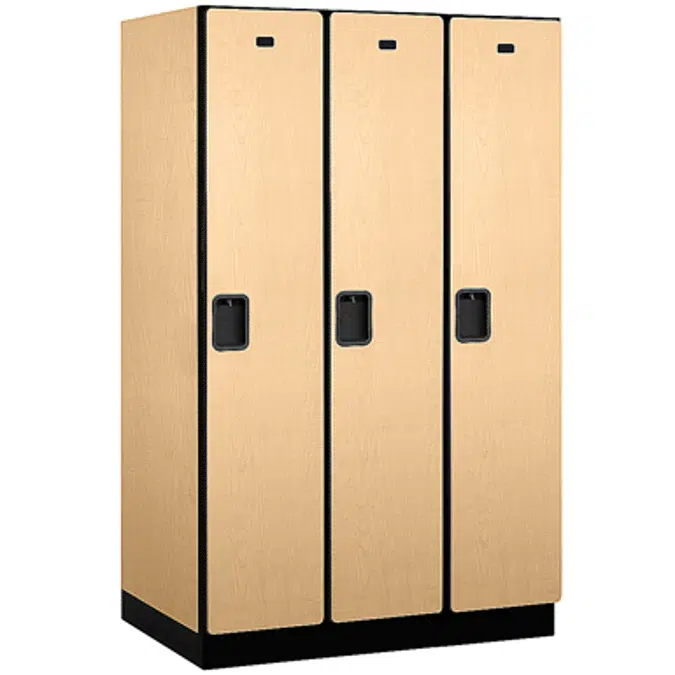 21000 Series Designer Wood Lockers - Single Tier - 3 Wide