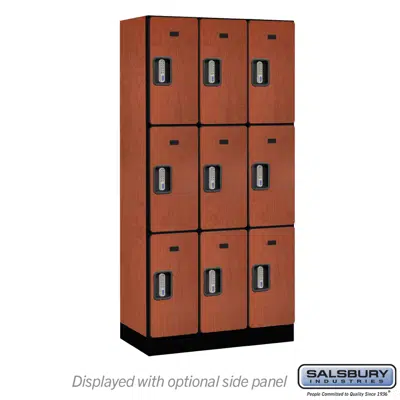 Image pour 33000E Series Designer Wood Lockers - Triple Tier - Electronic Locks - 3 Wide