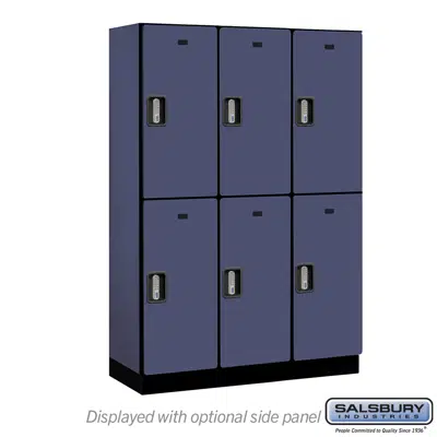 Image for 18-22000E Series Designer Wood Lockers - Double Tier - Electronic Locks - 3 Wide