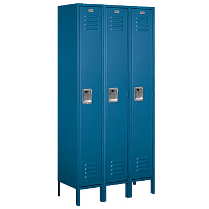 61000 Series Standard Metal Lockers - Single Tier - 3 Wide