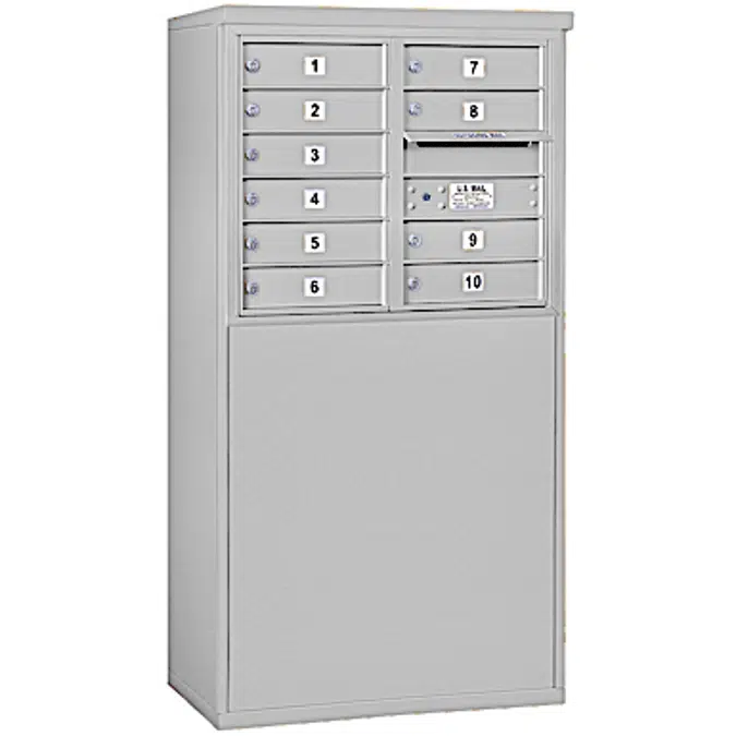 3900 Series Free-Standing 4C Horizontal Mailboxes - 6 Door High Units