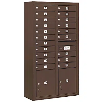 imagem para 3800 Series Surface Mounted 4C Horizontal Mailboxes - Maximum Height Units