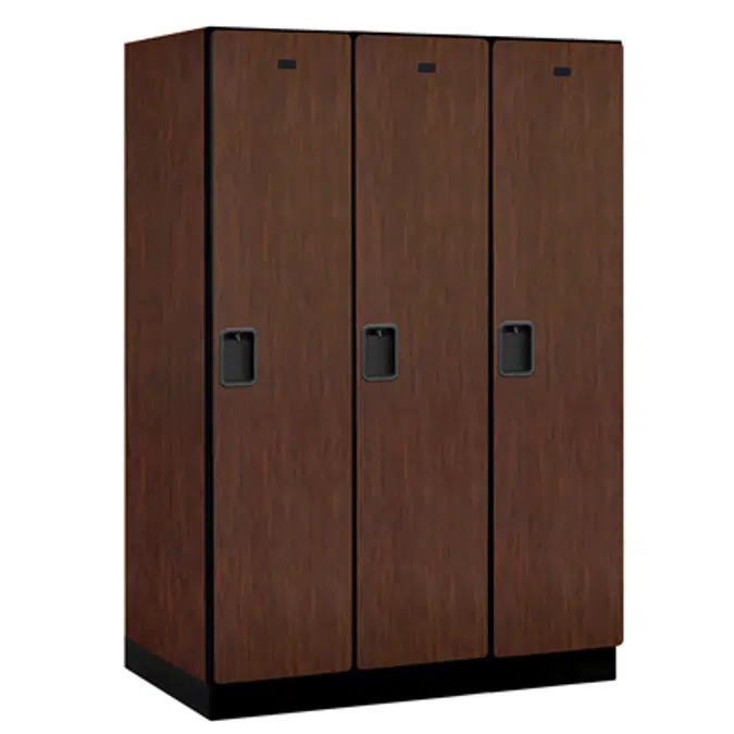 18-21000 Series Designer Wood Lockers - Single Tier - 3 Wide