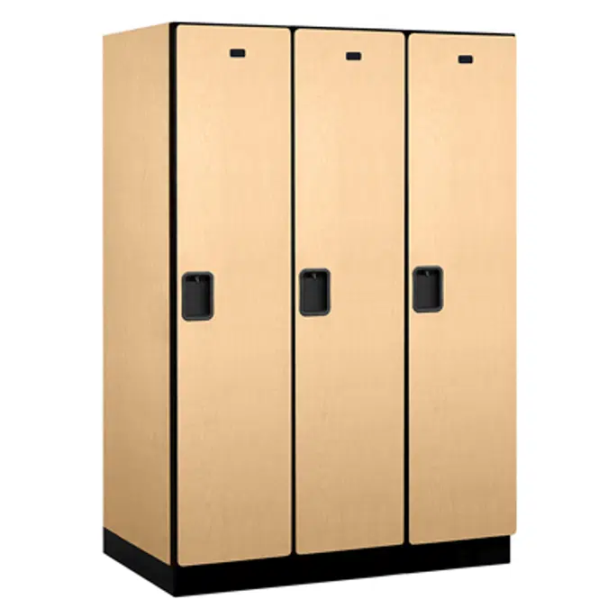 18-21000 Series Designer Wood Lockers - Single Tier - 3 Wide