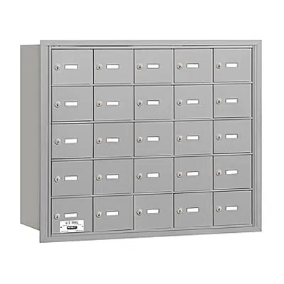 Image pour 3600 Series Recessed Mounted 4B+ Horizontal Mailboxes-Rear Loading-5 Door High Units