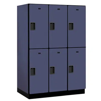 18-22000 Series Designer Wood Lockers - Double Tier - 3 Wide图像