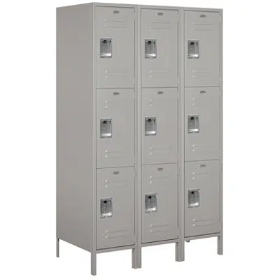 画像 18-53000 Series Standard Metal Lockers - Triple Tier - 3 Wide