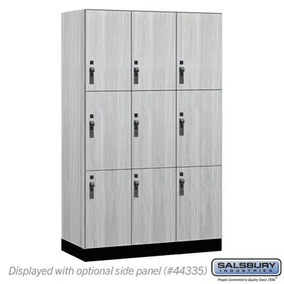 Зображення для 15-43000 Series Premier Wood Lockers - Triple Tier - Standard Hasps - 3 Wide