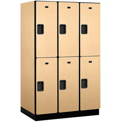 22000 Series Designer Wood Lockers - Double Tier - 3 Wide图像