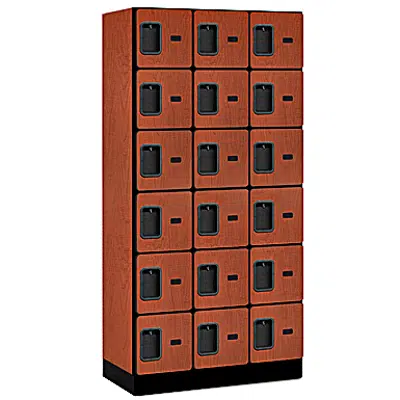 imazhi i 35000-36000 Series Designer Wood Lockers - Box Style - 3 Wide