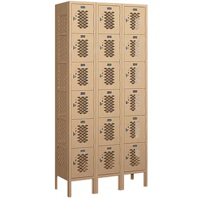 Image for 75000-76000 Series Vented Metal Lockers - Box Style - 3 Wide