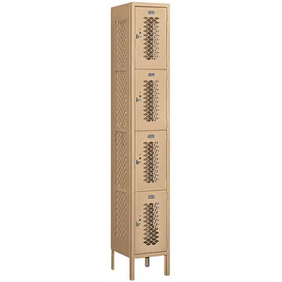 billede til 74000 Series Vented Metal Lockers - Four Tier - 1 Wide
