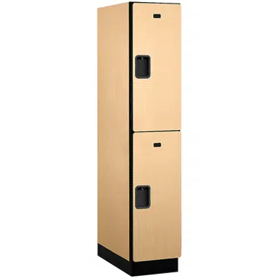 22000 Series Designer Wood Lockers - Double Tier - 1 Wide için görüntü