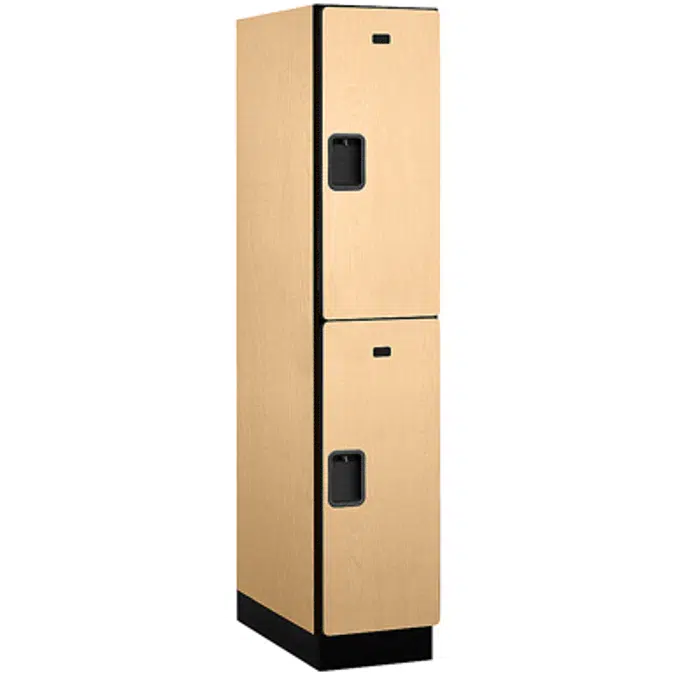 22000 Series Designer Wood Lockers - Double Tier - 1 Wide