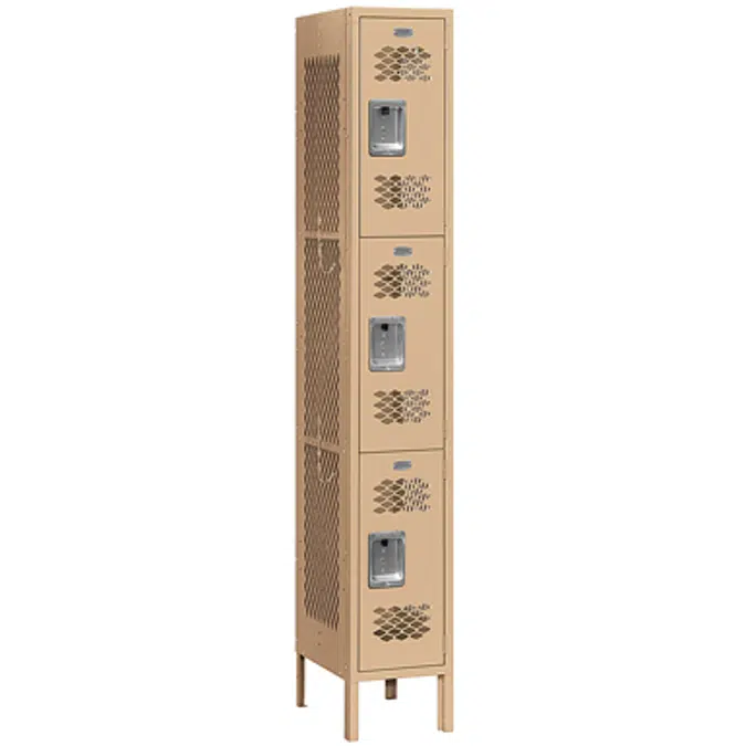 73000 Series Vented Metal Lockers - Triple Tier - 1 Wide