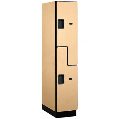 27000 Series Designer Wood Lockers - Double Tier S-Style  - 1 Wide图像