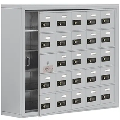 afbeelding voor 19100 Series Cell Phone Lockers-Surface Mounted-5 Door High Units-8 Inch Deep Compartments