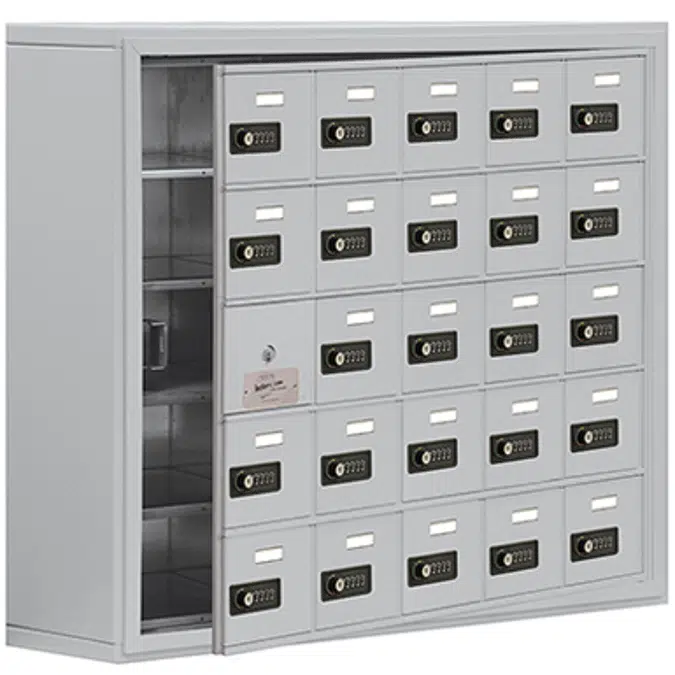 19100 Series Cell Phone Lockers-Surface Mounted-5 Door High Units-8 Inch Deep Compartments