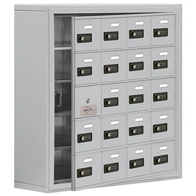 19100 Series Cell Phone Lockers-Surface Mounted-5 Door High Units-8 Inch Deep Compartments