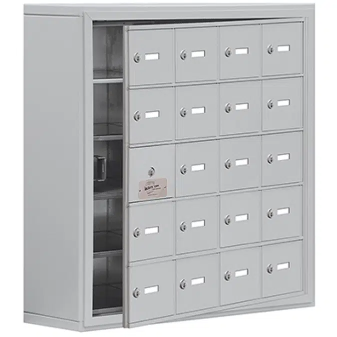 19100 Series Cell Phone Lockers-Surface Mounted-5 Door High Units-8 Inch Deep Compartments