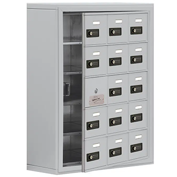 19100 Series Cell Phone Lockers-Surface Mounted-5 Door High Units-8 Inch Deep Compartments