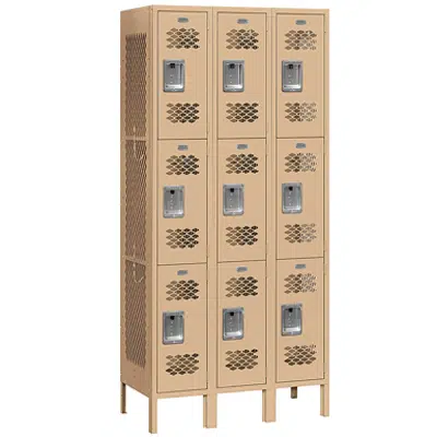 billede til 73000 Series Vented Metal Lockers - Triple Tier - 3 Wide