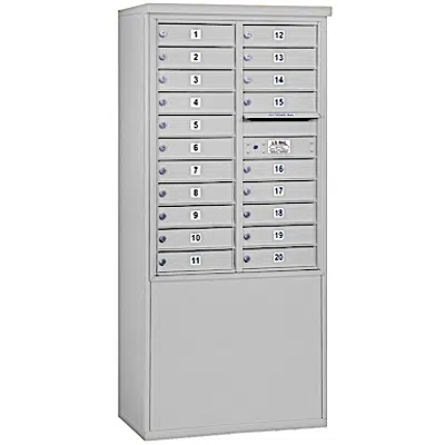 изображение для 3900 Series Free-Standing 4C Horizontal Mailboxes - 11 Door High Units