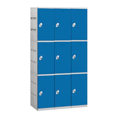 billede til 93000 Series Plastic Lockers - Triple Tier - 3 Wide