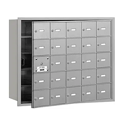 Image pour 3600 Series Recessed Mounted 4B+ Horizontal Mailboxes-Front Loading-5 Door High Units