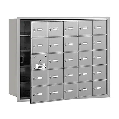 imagem para 3600 Series Recessed Mounted 4B+ Horizontal Mailboxes-Front Loading-5 Door High Units