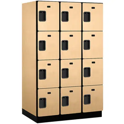 Image for 24000 Series Designer Wood Lockers - Four Tier - 3 Wide