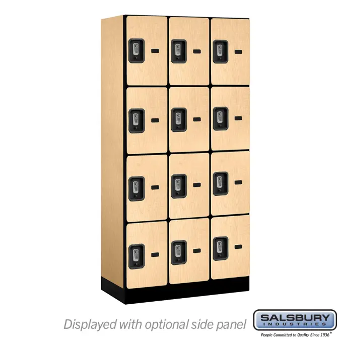 BIM objects - Free download! 34000R Series Designer Wood Lockers - Four ...