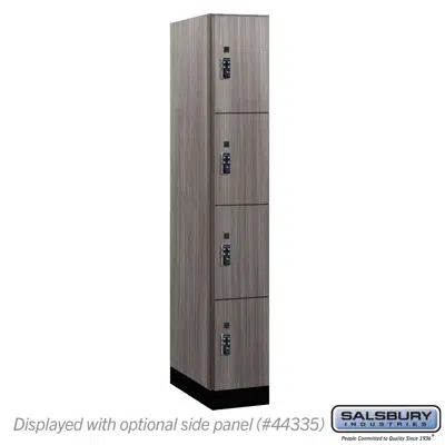 Image for 44000R Series Premier Wood Lockers - Four Tier - Resettable Combination Locks - 1 Wide