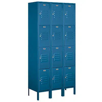 afbeelding voor 64000 Series Standard Metal Lockers - Four Tier - 3 Wide