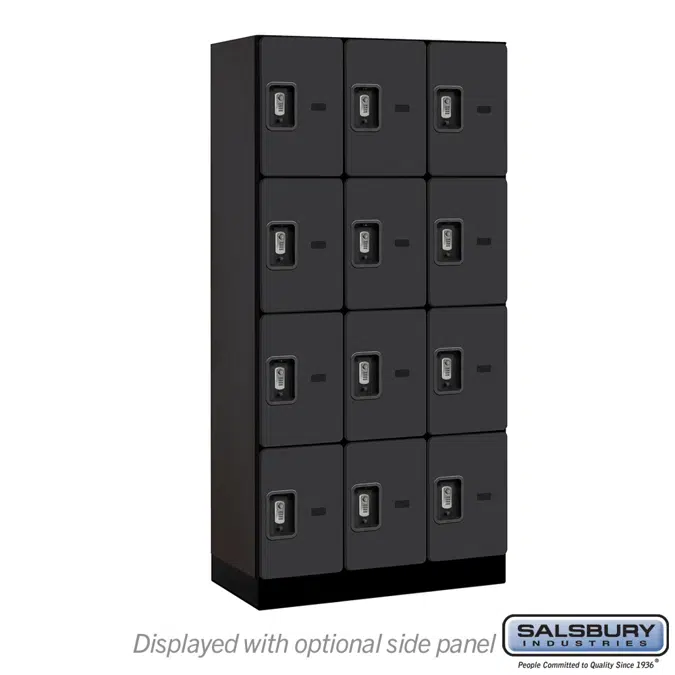 BIM objects - Free download! 24000R Series Designer Wood Lockers - Four ...