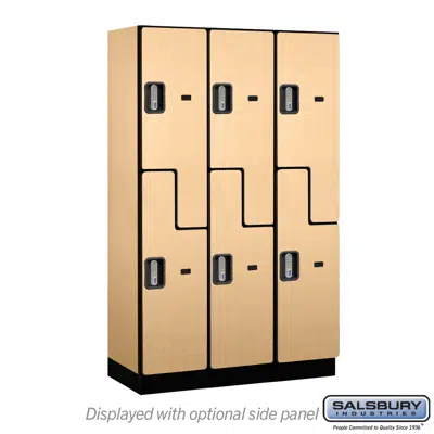 Immagine per 27000E Series Designer Wood Lockers - Double Tier S Style - Electronic Locks - 3 Wide