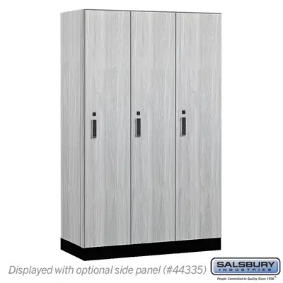 Imagem para 15-41000E Series Premier Wood Lockers - Single Tier - Electronic  Locks - 3 Wide}