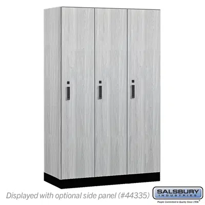 imagem para 15-41000E Series Premier Wood Lockers - Single Tier - Electronic  Locks - 3 Wide