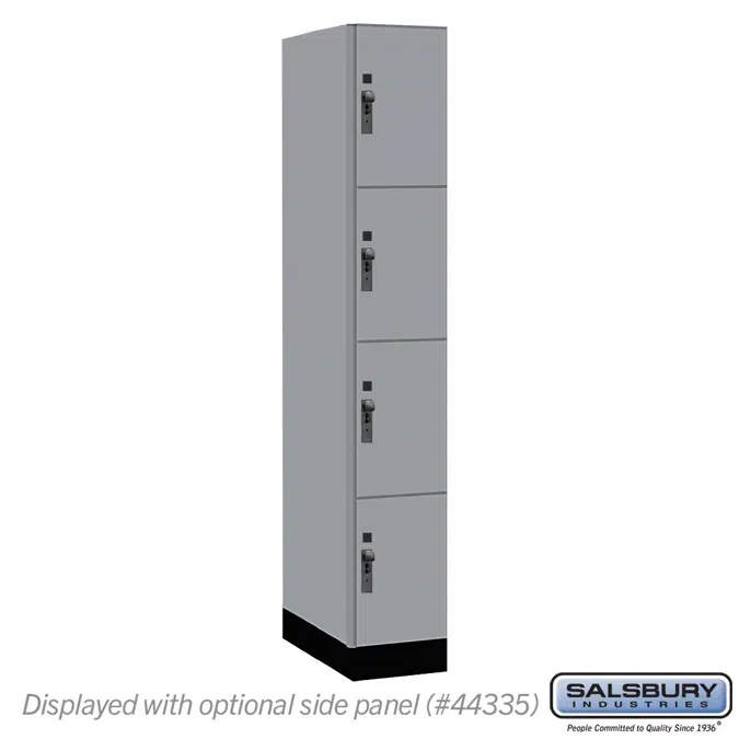 BIM objects - Free download! 44000 Series Premier Wood Lockers - Four ...