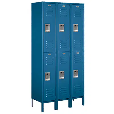 画像 62000 Series Standard Metal Lockers - Double Tier - 3 Wide