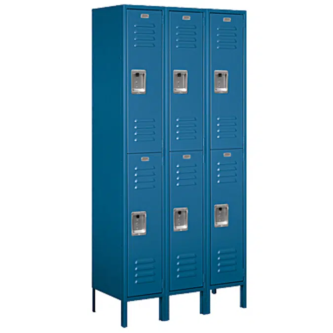 62000 Series Standard Metal Lockers - Double Tier - 3 Wide