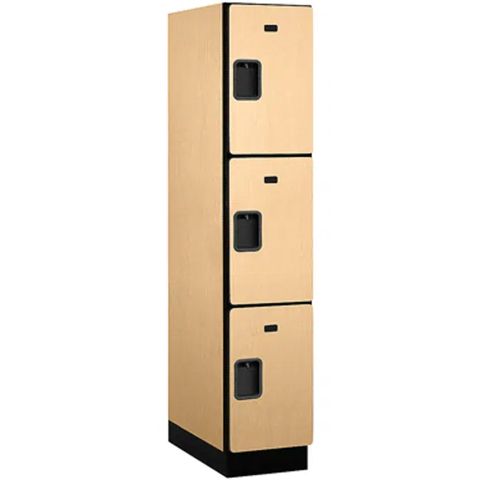 23000 Series Designer Wood Lockers - Triple Tier - 1 Wide