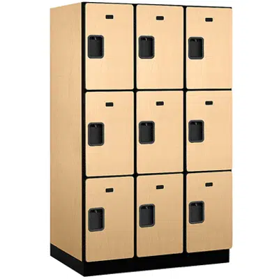 afbeelding voor 23000 Series Designer Wood Lockers - Triple Tier - 3 Wide