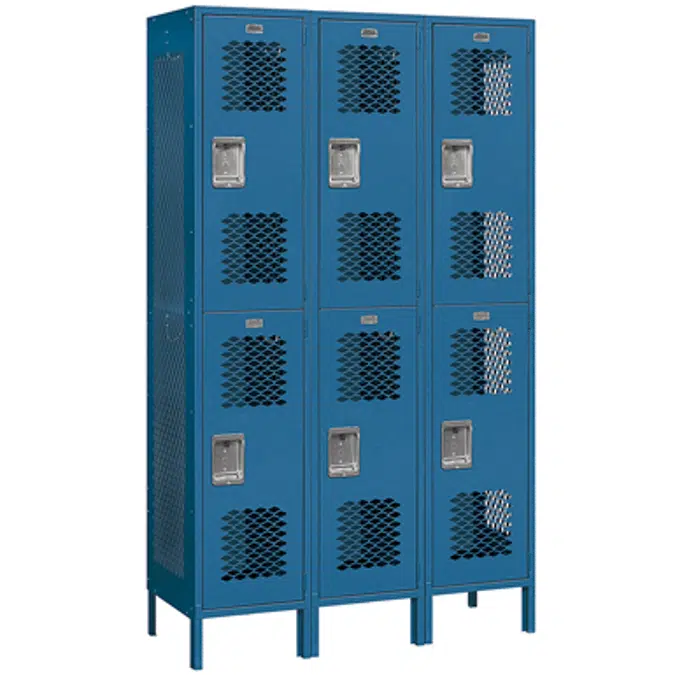 82000 Series Vented Metal Lockers - Double Tier - 3 Wide